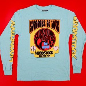 Woodstock Men's SUMER OF LOVE SORROUND YOURSELF WITH LOVE 1969 Size: M